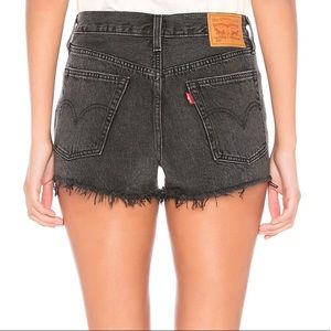 Levi’s Cutoff Jean Shorts Faded Vintage Black